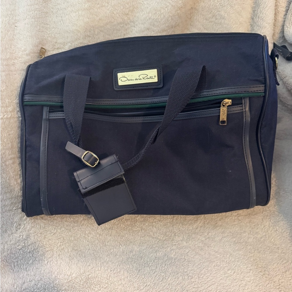 Diane von Furstenberg Navy Travel Duffel Bag